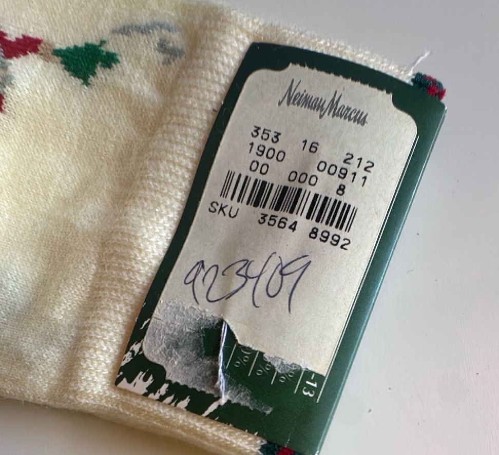 Vintage Modules Christmas Santa Crew Socks Neiman Marcus Japan Exclusive — photo 6 of 8