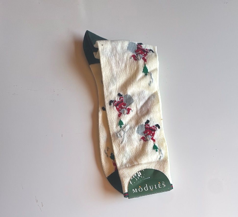 Vintage Modules Christmas Santa Crew Socks Neiman Marcus Japan Exclusive — photo 3 of 8