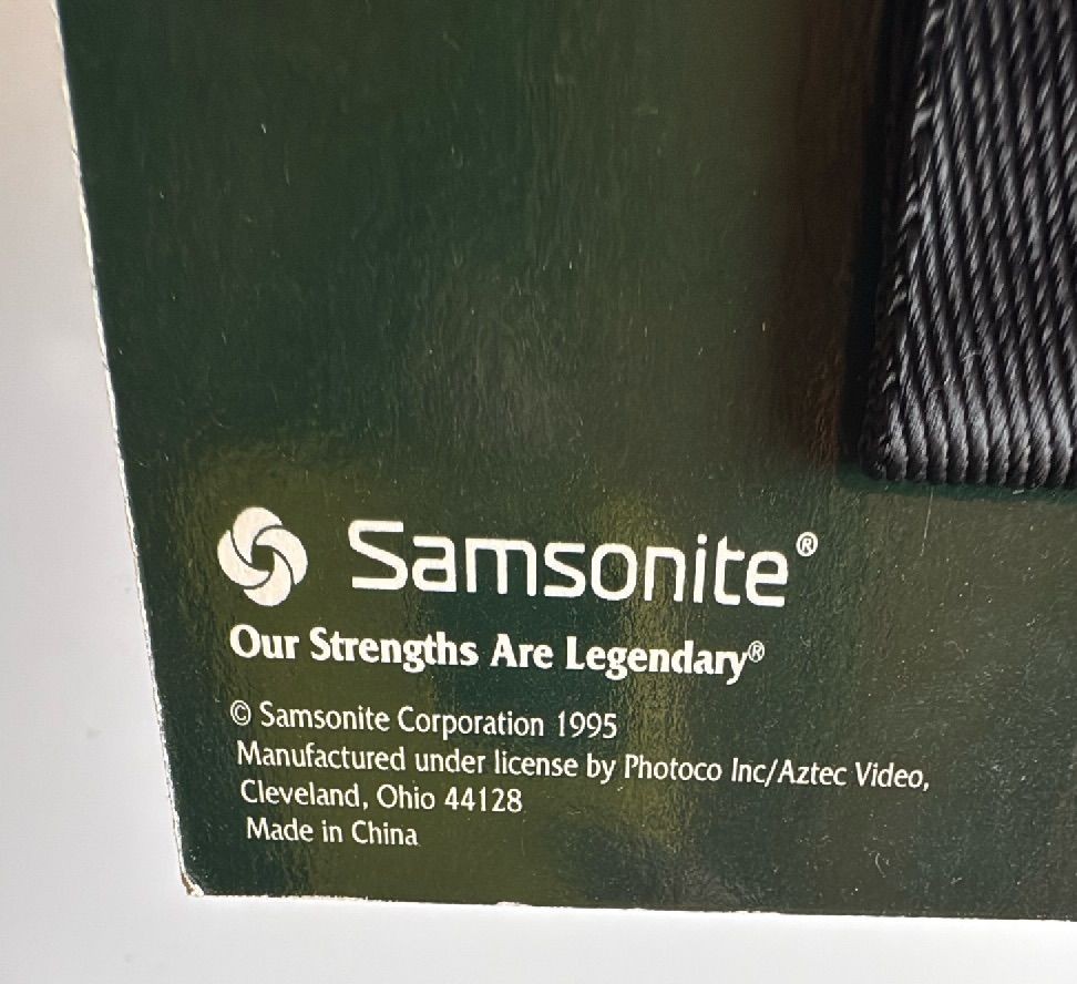 Samsonite Photo Audio Game Bag Model 25BK-E 1995 Black Nylon Padded Case — photo 5 of 8