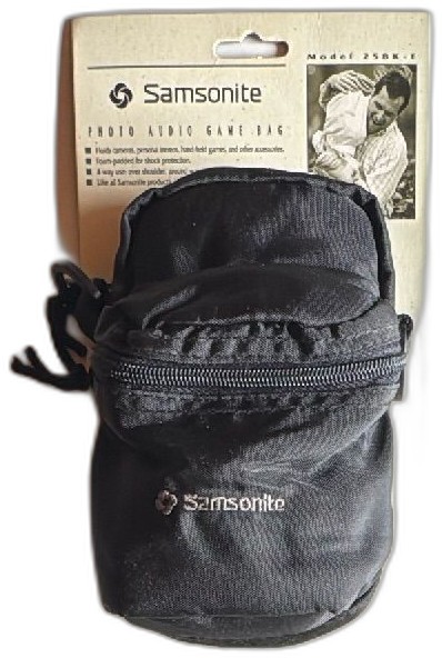 Samsonite Photo Audio Game Bag Model 25BK-E 1995 Black Nylon Padded Case