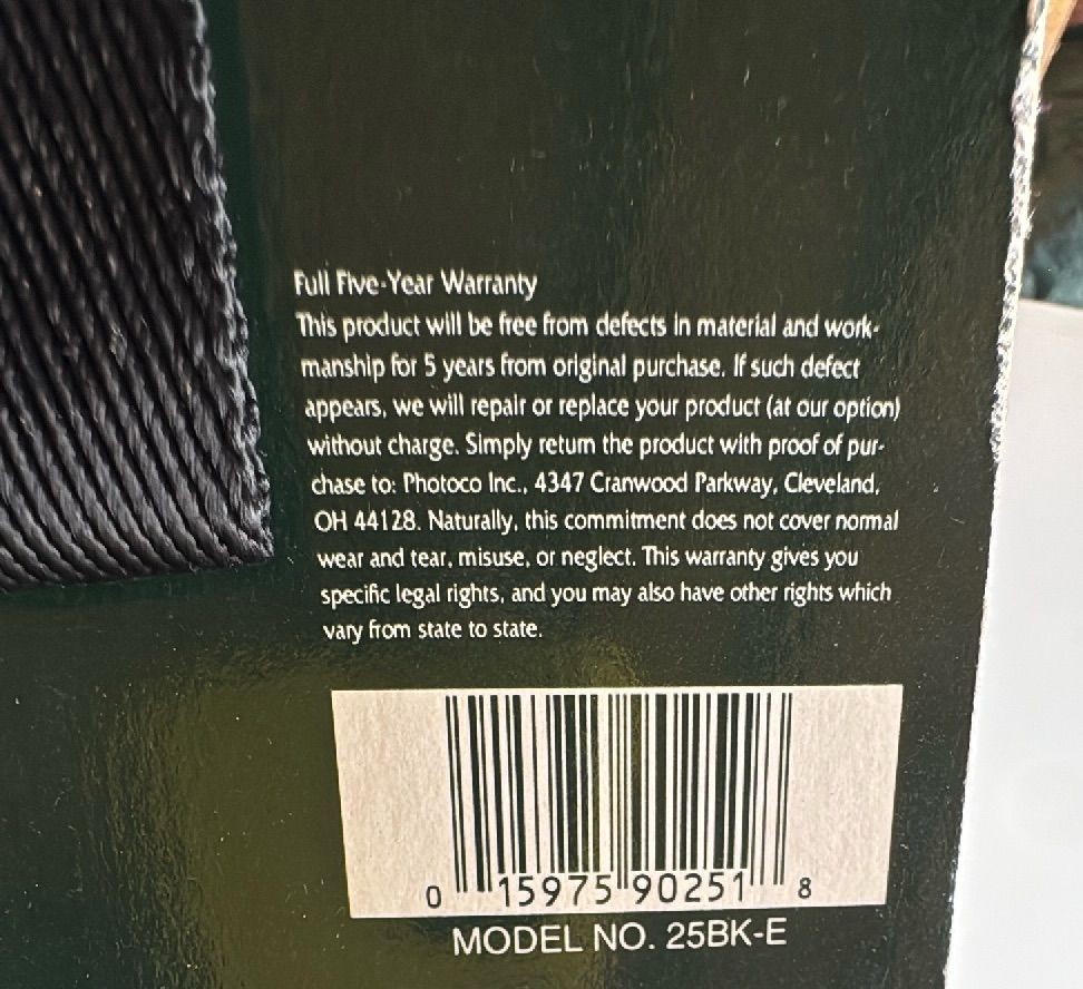 Samsonite Photo Audio Game Bag Model 25BK-E 1995 Black Nylon Padded Case — photo 6 of 8
