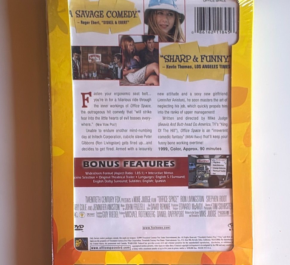 Office Space Dvd 2002 Twentieth Century Fox Costco Collector Edition Sealed — photo 5 of 7