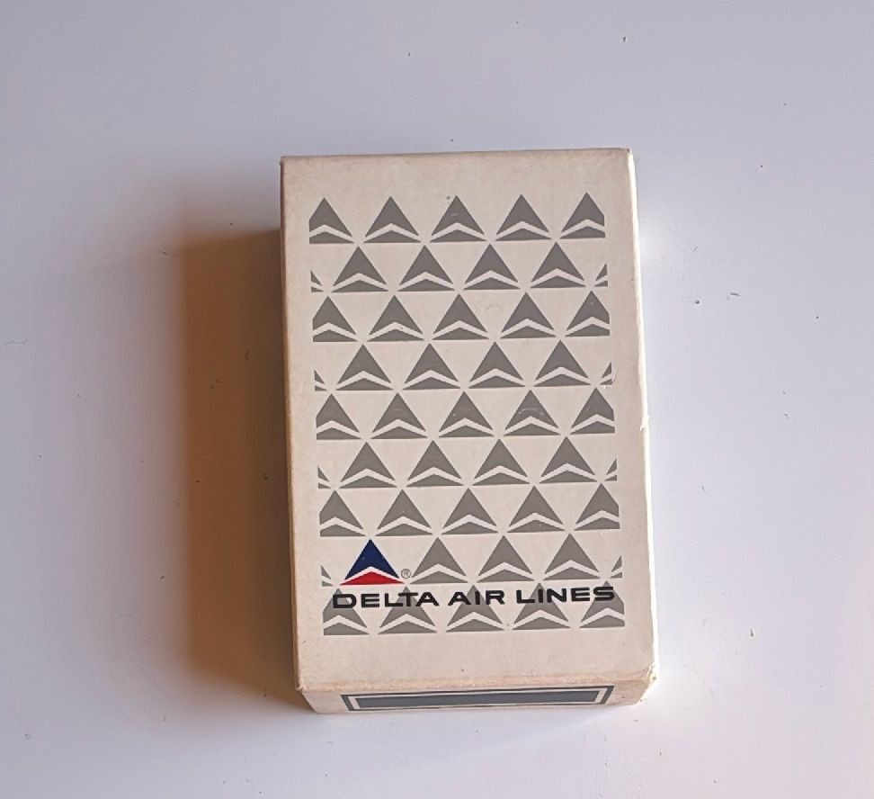 Delta Air Lines Vintage Sealed Playing Cards Collectible Airline Logo Deck — photo 3 of 4