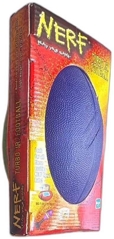 Nerf Turbo Jr Football 2003 Hasbro Vintage Foam Ball New Sealed Box — photo 2 of 9