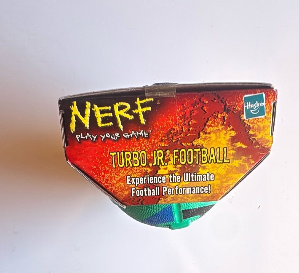 Nerf Turbo Jr Football 2003 Hasbro Vintage Foam Ball New Sealed Box — photo 5 of 9