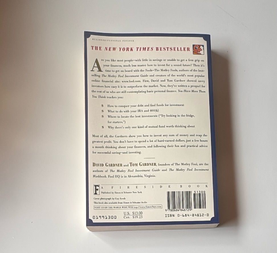 Motley Fools 1999 Guide You Have More Than You Think Paperback Investment Book — photo 4 of 9