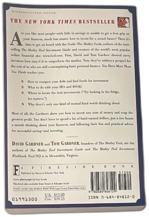 Motley Fools 1999 Guide You Have More Than You Think Paperback Investment Book — photo 2 of 9