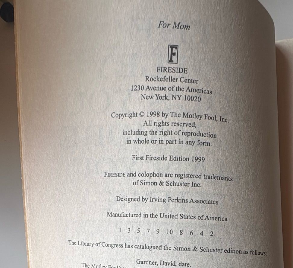 Motley Fools 1999 Guide You Have More Than You Think Paperback Investment Book — photo 6 of 9