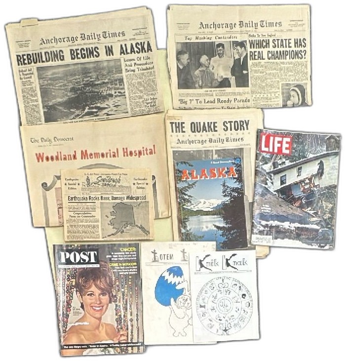 1964 Alaska Earthquake Historic Newspaper And Magazine Collection Anchorage Life Post — photo 1 of 20