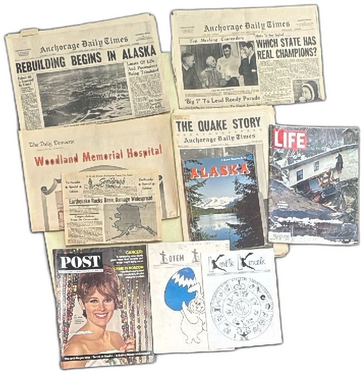1964 Alaska Earthquake Historic Newspaper And Magazine Collection Anchorage Life Post — photo 2 of 20